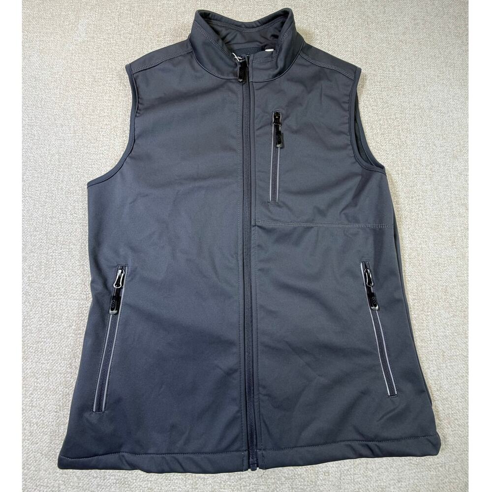 33,000FT Men Medium Gray Waterproof Windproof Zip Front Vest Lightweight NWT